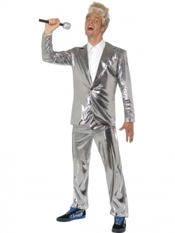 Kostým na disco párty - stříbrný