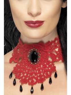 Gothic náhrdelník - červený
