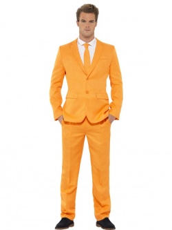 Kostým pro pány - oranžový oblek