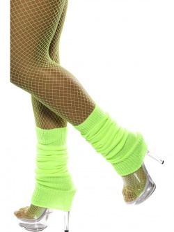 Návleky na nohy - neon-zelená