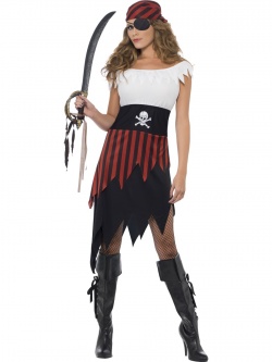 Kostým Pirátka - Pruhy