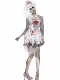 Kostým zombie barokní dáma