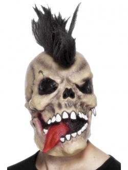 Maska Punk lebka s jazykem
