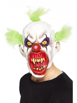 Maska Šílený klaun - zelený