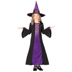 Dětský kostým čarodějnice- fialová