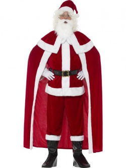 Kostým Santa Claus s pláštěm - deluxe