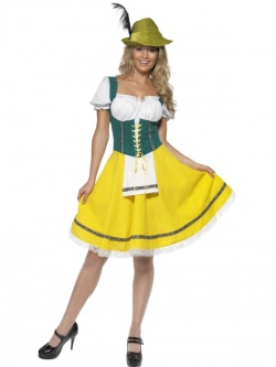 Kostým na Oktoberfest - žluto-zelený